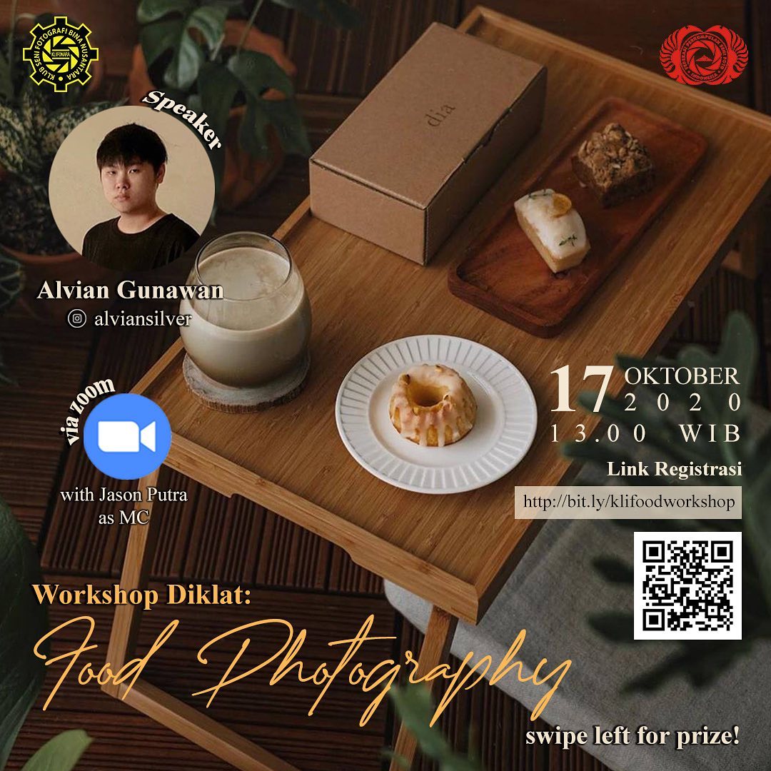 WORKSHOP DIKLAT FOOD PHOTOGRAPHY 2020 WITH ALVIAN GUNAWAN