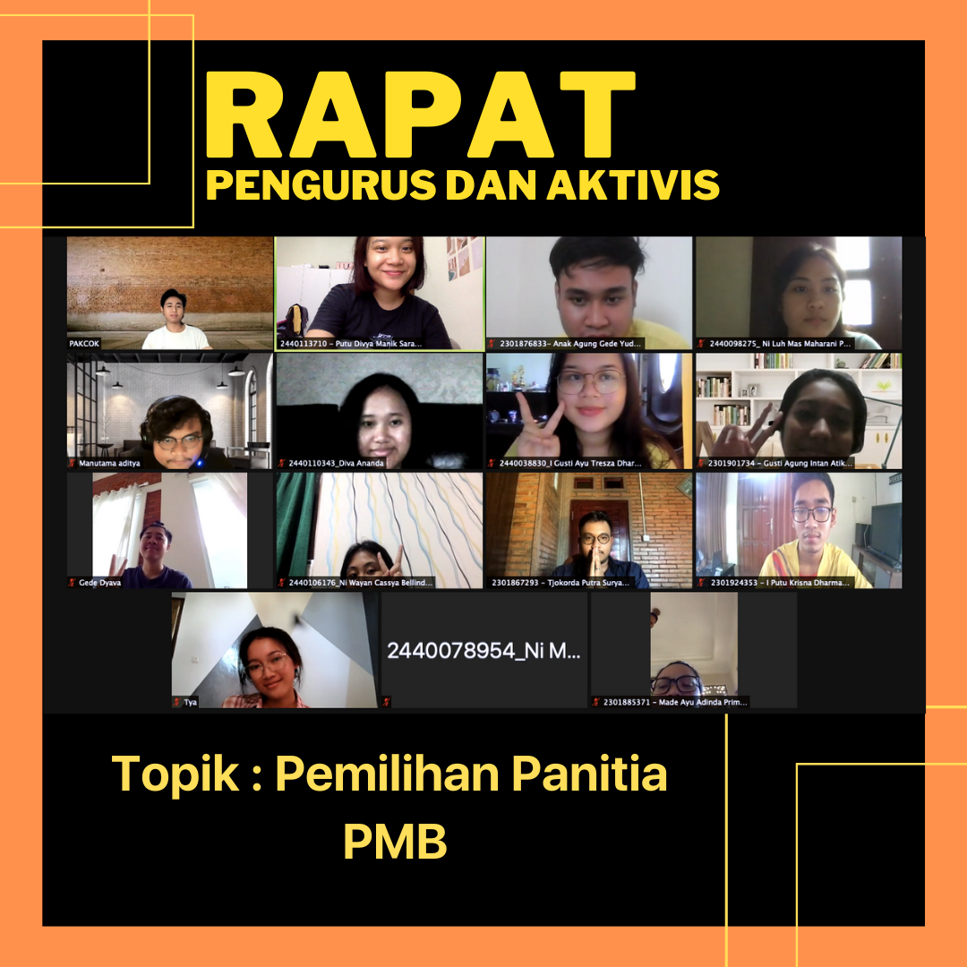 RAPAT PENGURUS DAN AKTIVIS