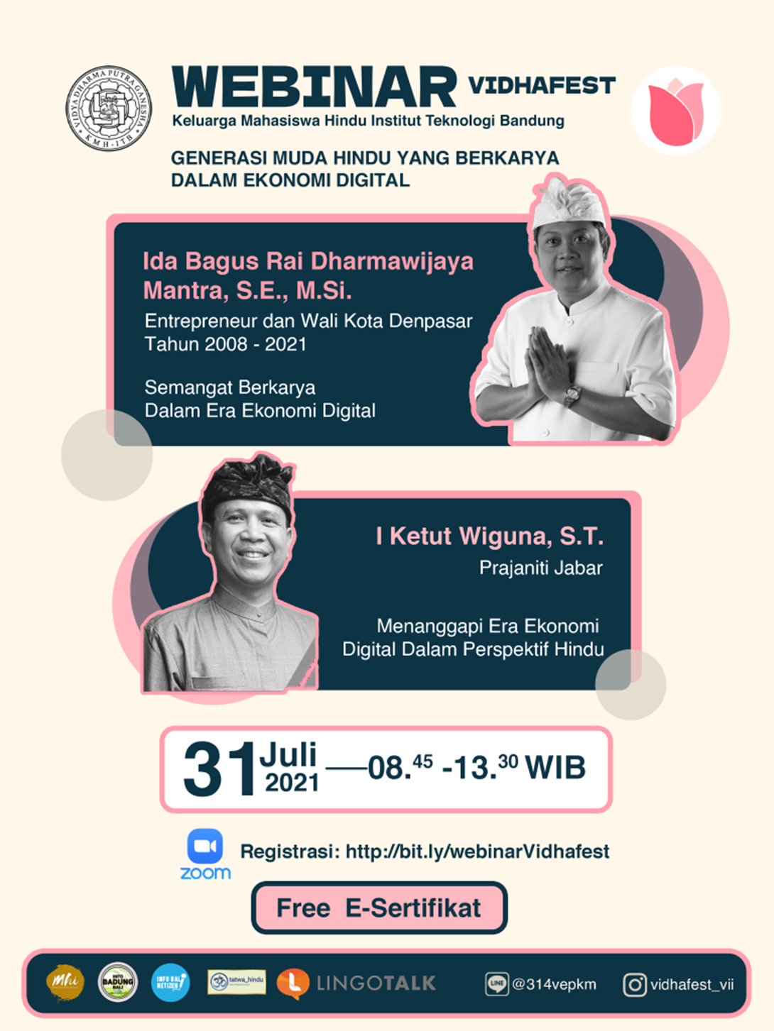 UNDANGAN WEBINAR VIDHAFEST 2021 KMH ITB