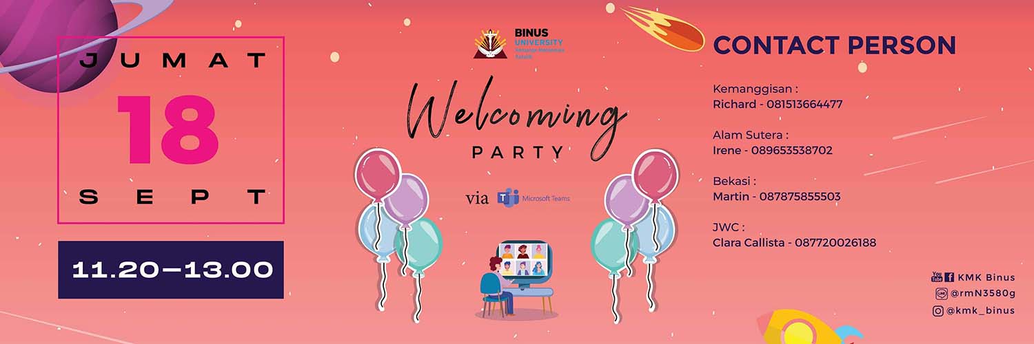 Penasaran Bagaimana Keseruan Welcoming Party KMK BINUS 2020? Mari Simak Interview Berikut!