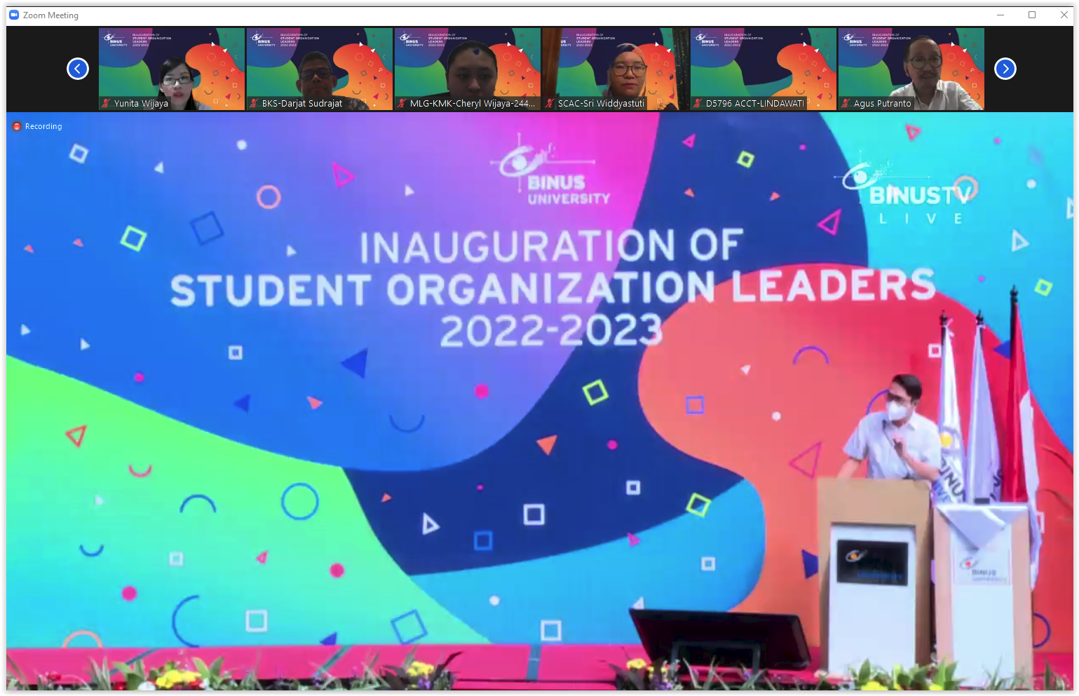 INAUGURATION OF STUDENT ORGANIZATION LEADERS (INCLUDE MCB) 2022-2023 ...