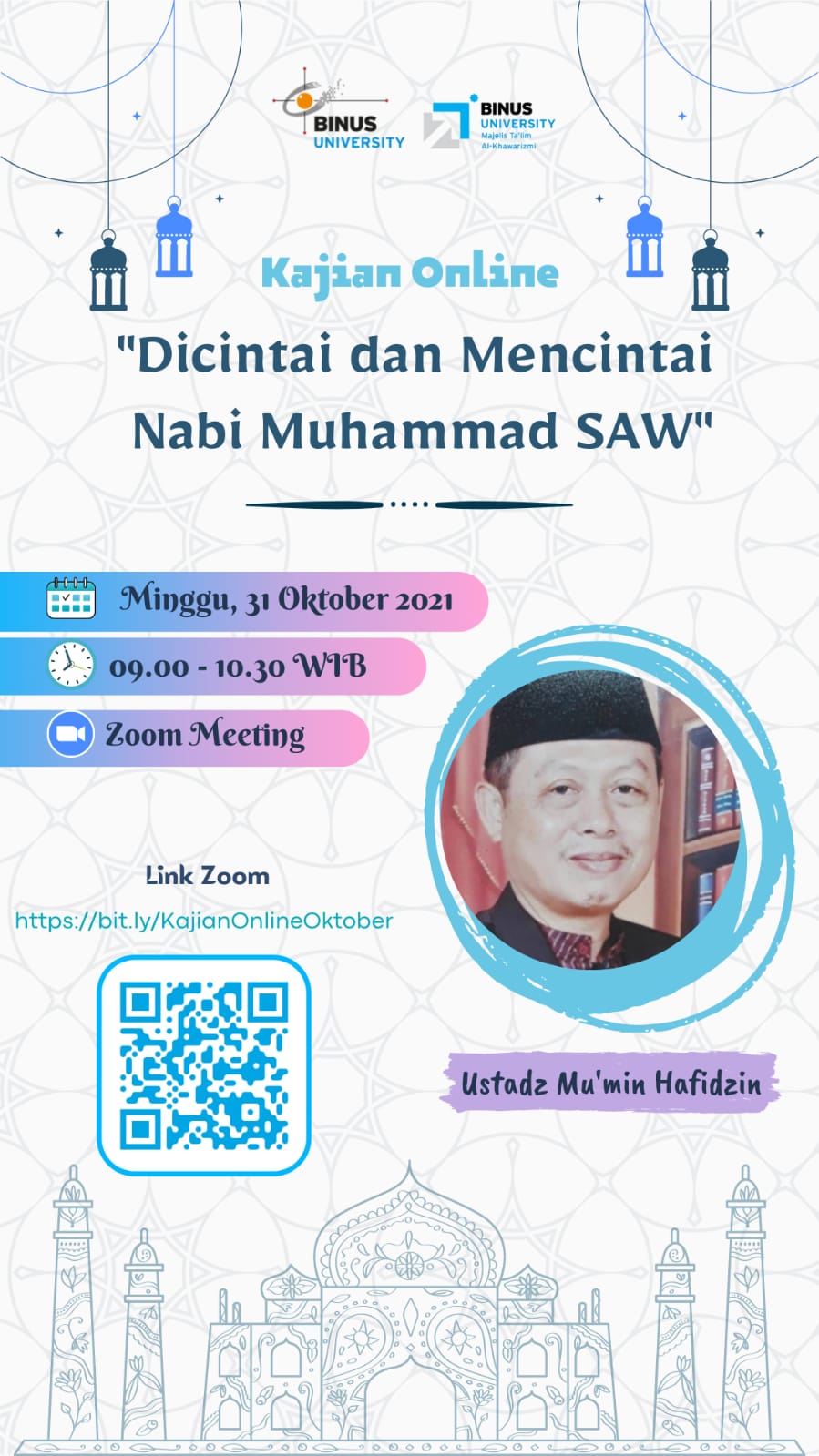 Kajian Online : Mencintai dan Dicintai Nabi Muhammad SAW