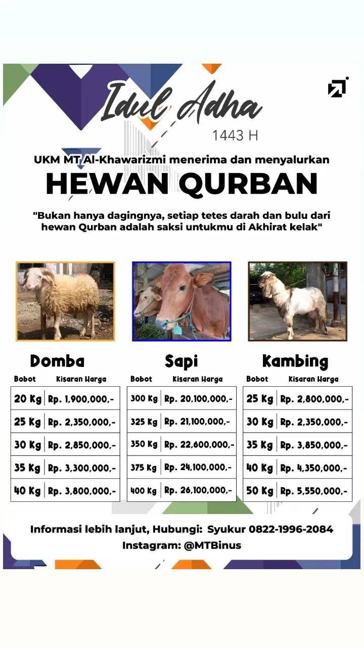 IDUL ADHA 1443 H MT AL – KHAWARIZMI 2022