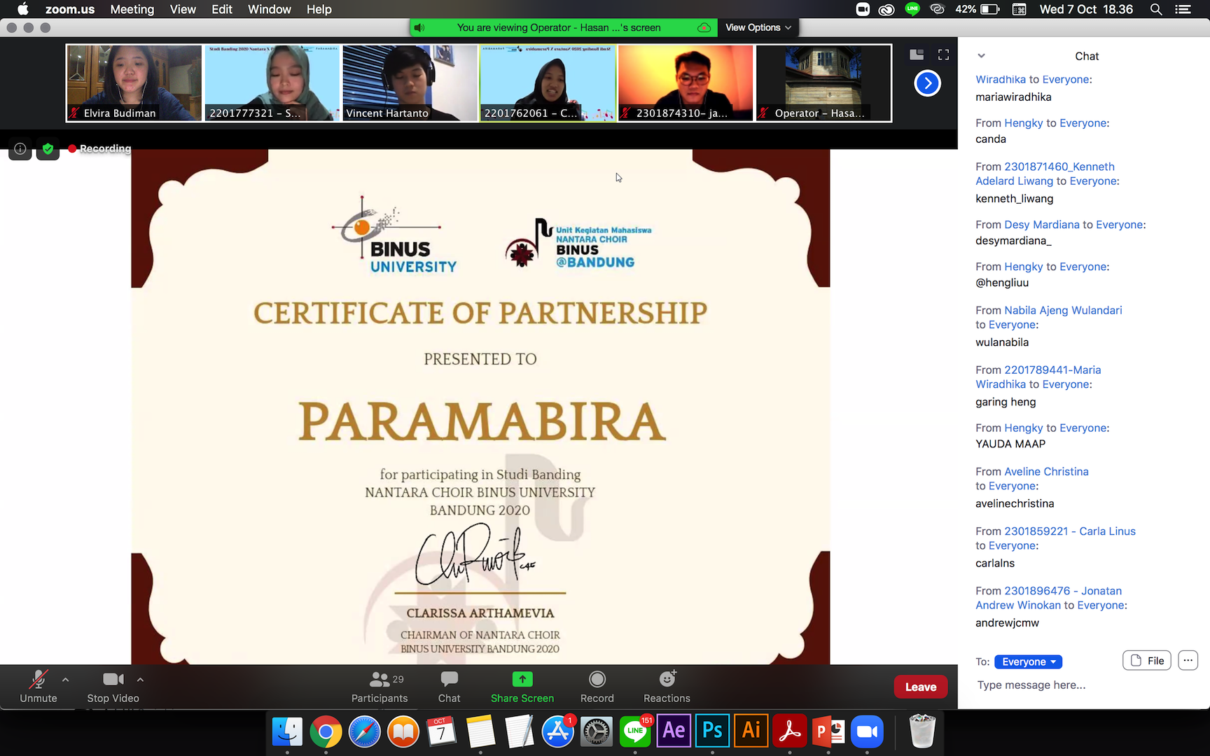 BENCHMARKING – NANTARA 2020