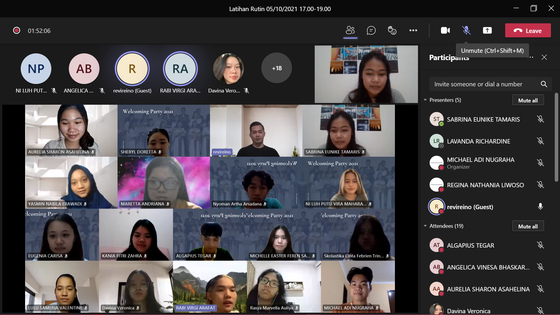 Latihan Online Oktober