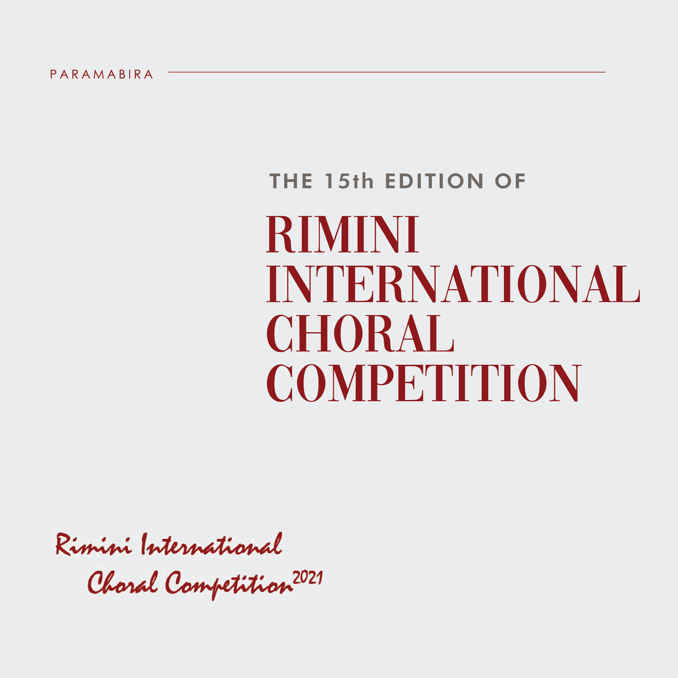 COMPETITION – XV RIMINI INTERNATIONAL CHORAL COMPETITION 2021