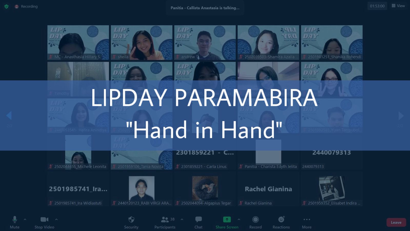 Lipday PARAMABIRA “Hand in Hand”