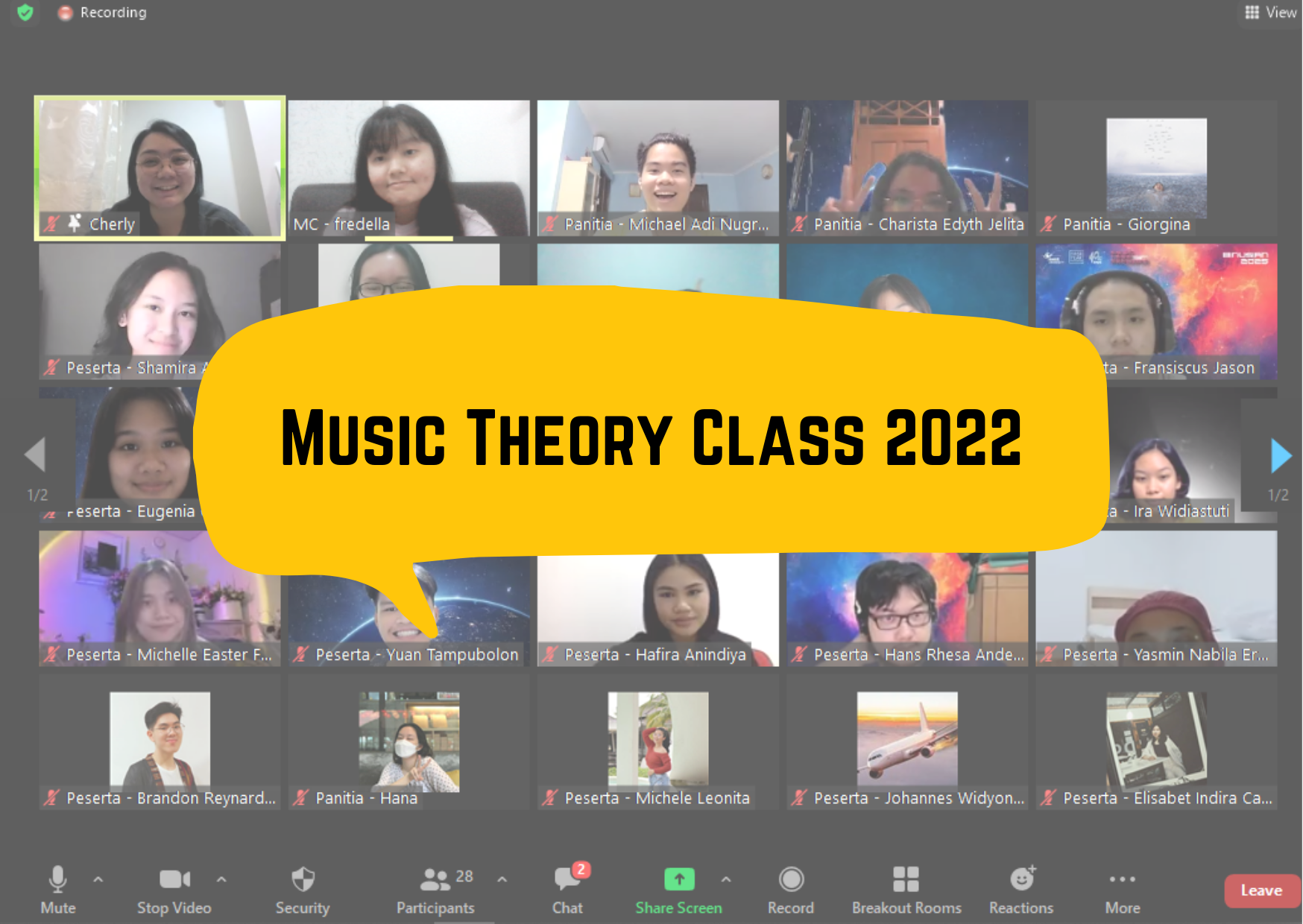 Music Theory Class 2022