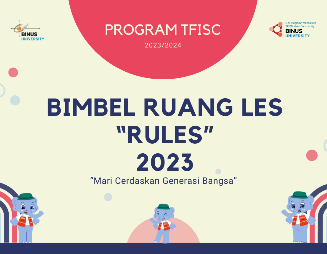 BIMBEL RUANG LES “RULES” 2023